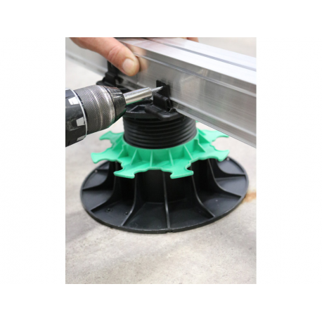 Adaptateur PROFILDECK Jouplast compatible avec plots et profilés de terrasse — vue 3