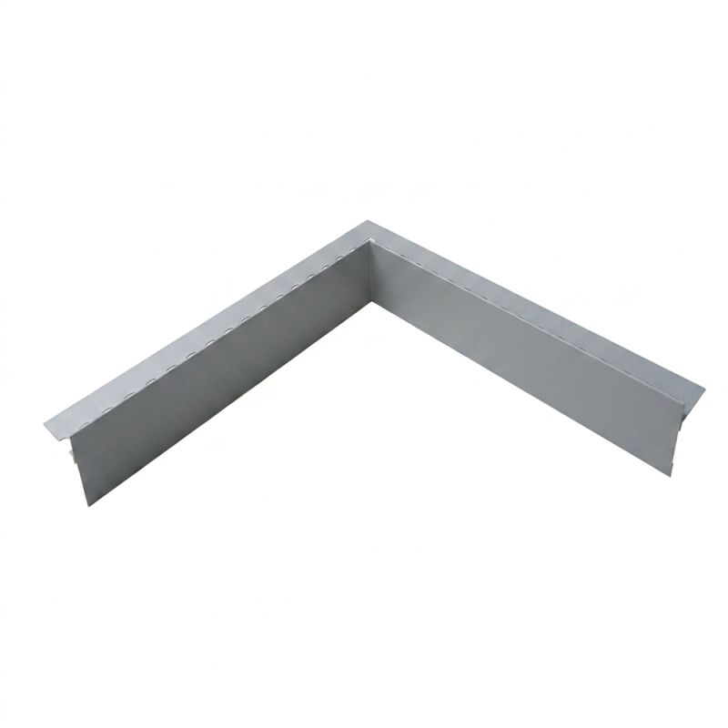 Profilé d’angle entrant Solidor en aluminium gris clair pour coin intérieur